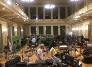 Orchestral recording at Besedni Dum, Brno, Czech Republic