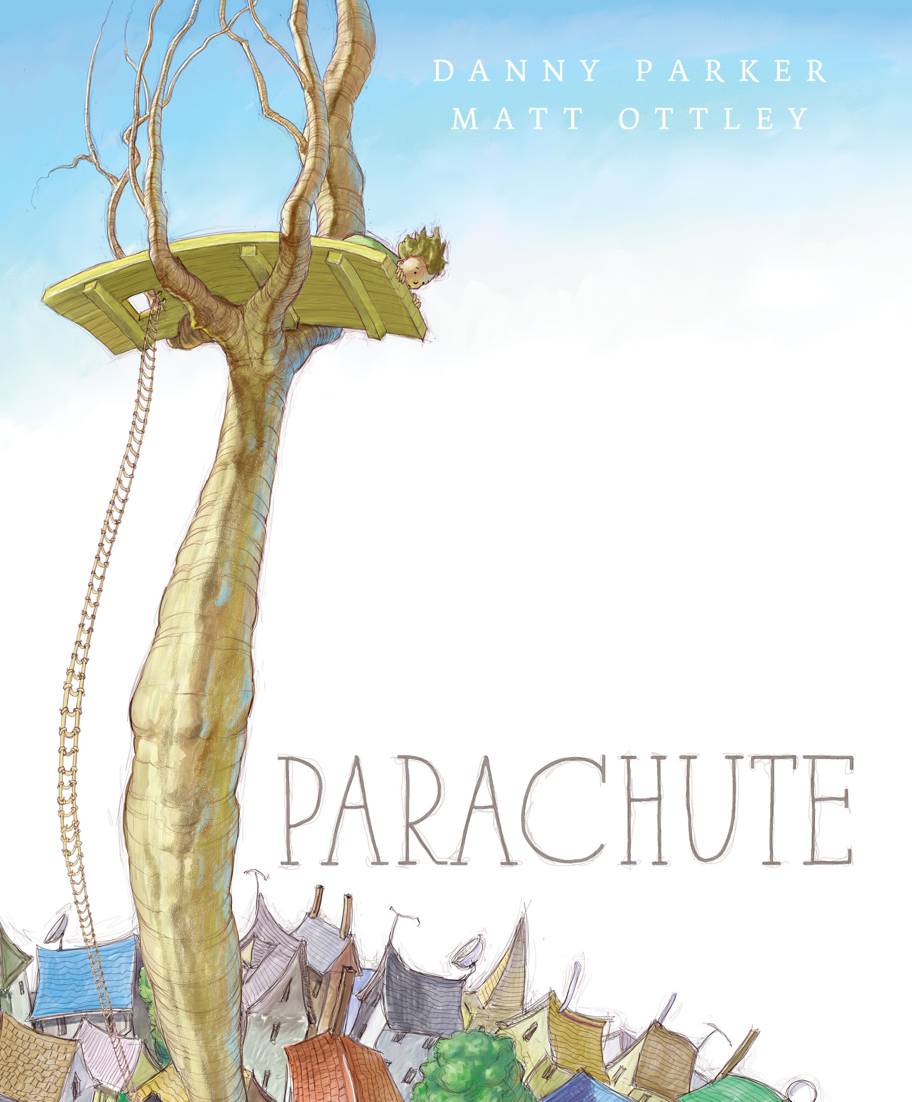 Children's book cover for Parachute by Matt Ottley and Danny Parker