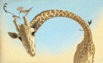 Aunty Giraffe - digital illustration by Matt Ottley